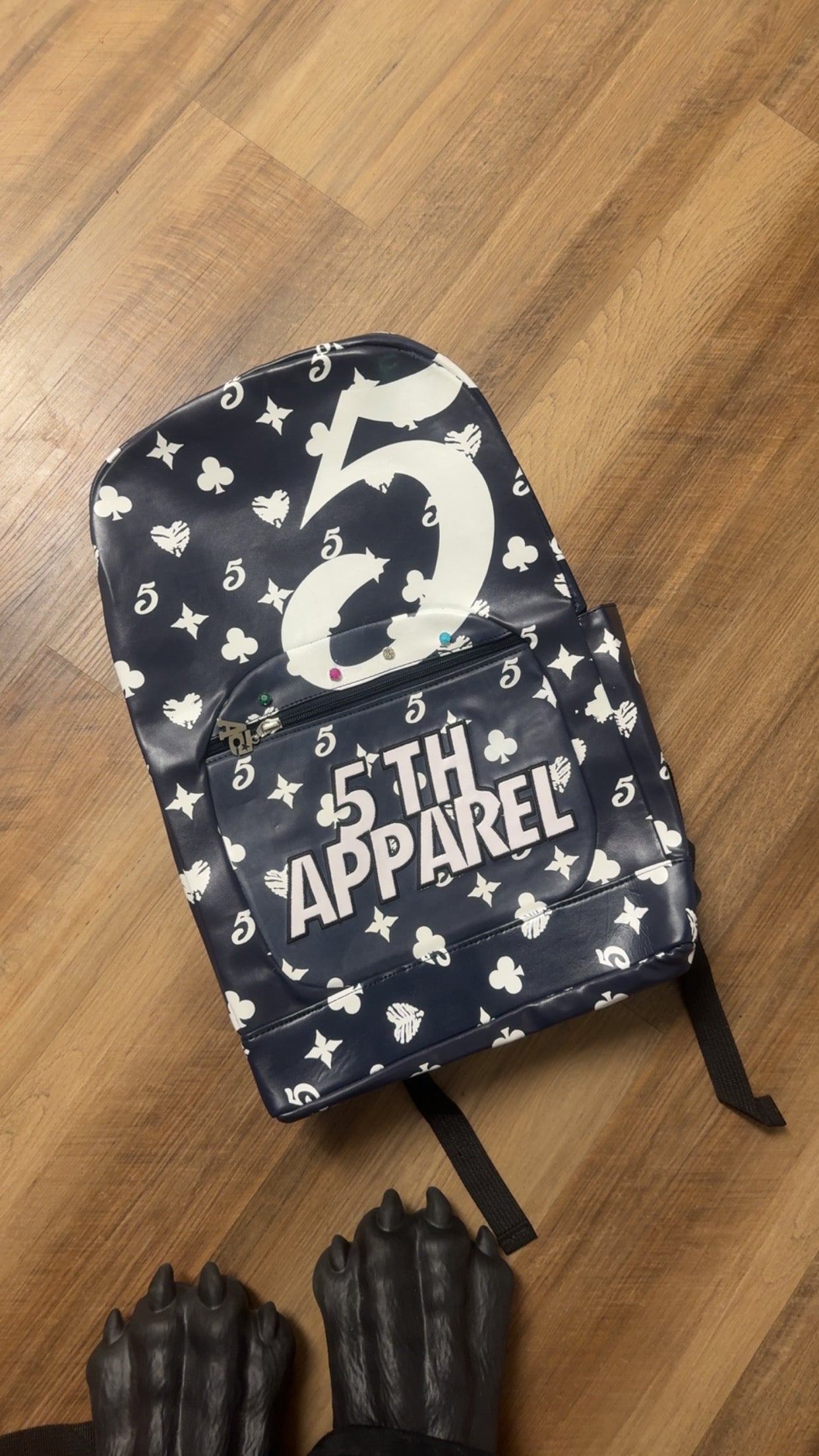 5thapparel backpack(navy blue