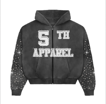 5th Apparel Signature Black Hoodie