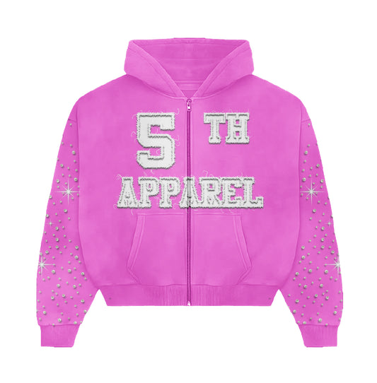 5th Apparel Signature Pink Hoodie