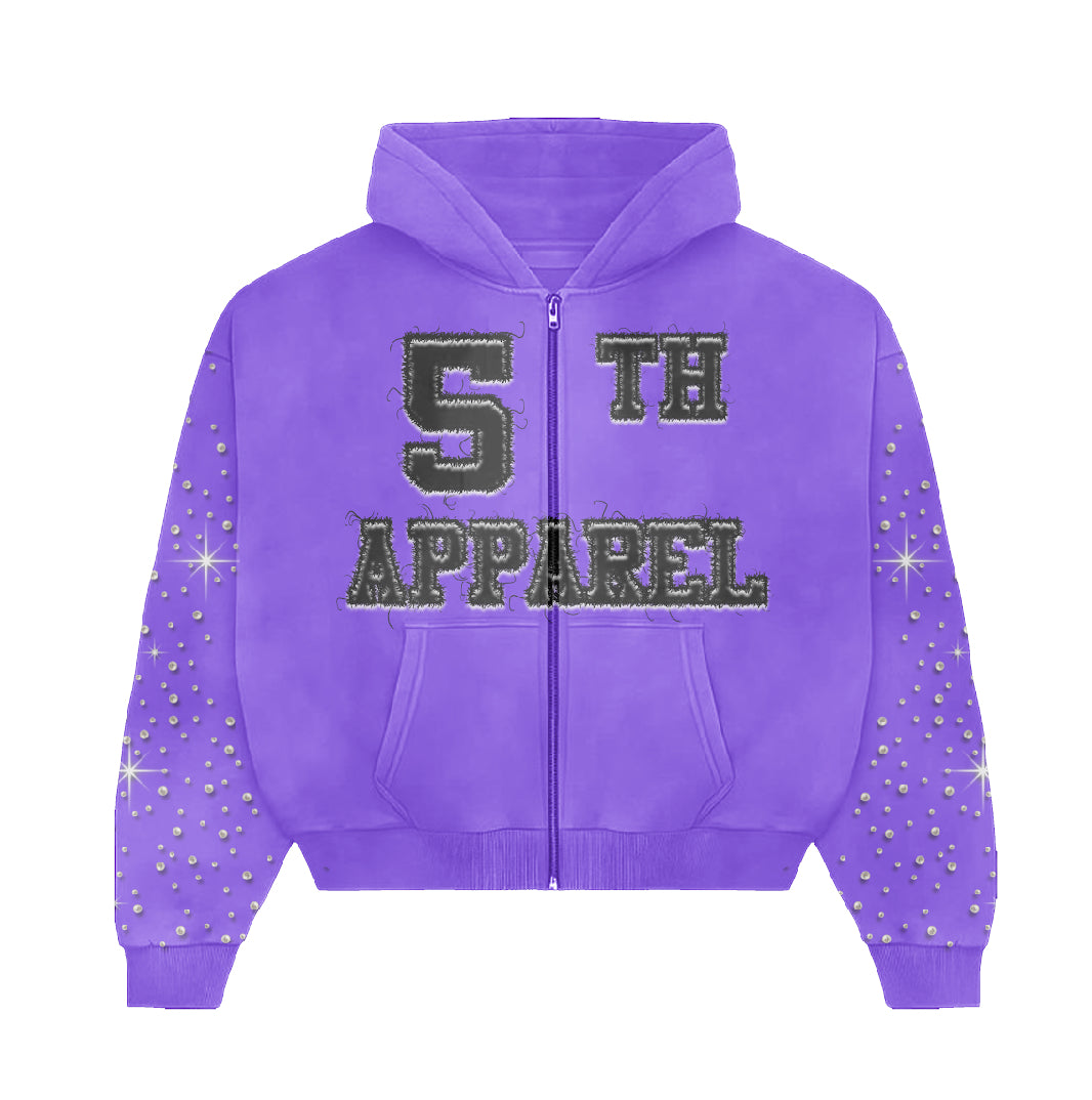 5th Apparel Signature Purple Hoodie