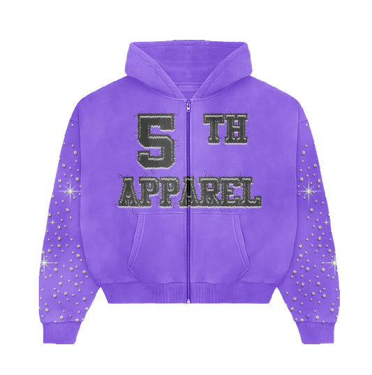 5th Apparel Signature Purple Hoodie